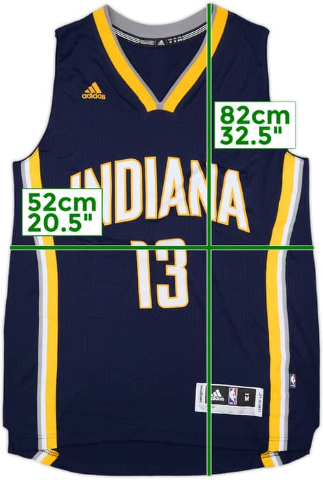 2014-17 Indiana Pacers #13 adidas Swingman Away Jersey (M)