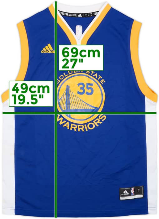 2016-17 Golden State Warriors Durant #35 adidas Away Jersey (L.Boys)