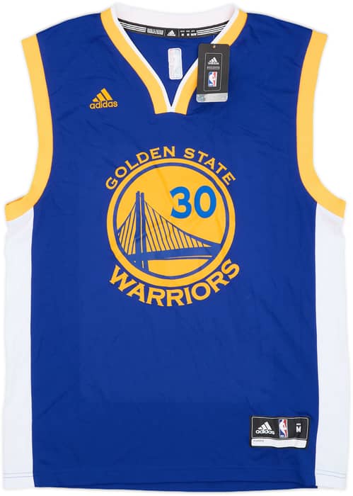 2014-17 Golden State Warriors Curry #30 adidas Away Jersey (M)