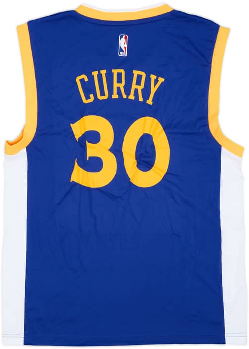 2014-17 Golden State Warriors Curry #30 adidas Away Jersey (M)
