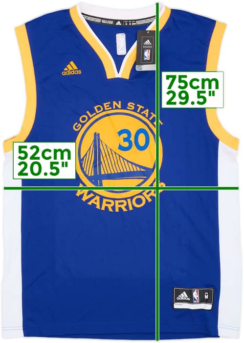 2014-17 Golden State Warriors Curry #30 adidas Away Jersey (M)