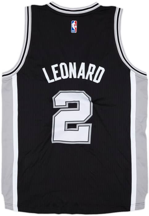 2014-17 San Antonio Spurs Leonard #2 adidas Swingman Away Jersey (M)