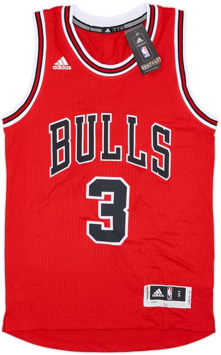 2016-17 Chicago Bulls Wade #3 adidas Swingman Away Jersey (S)