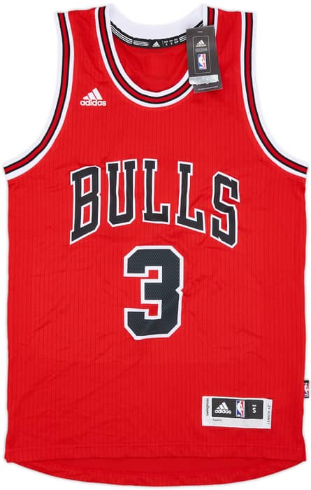 2016-17 Chicago Bulls Wade #3 adidas Swingman Away Jersey (S)