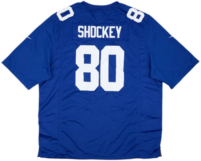 2012 New York Giants Shockey #80 Nike Game Home Jersey (XXL)