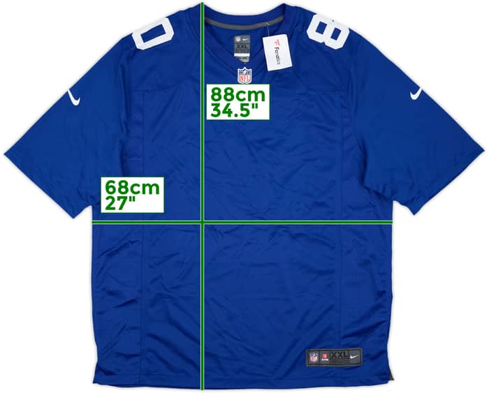 2012 New York Giants Shockey #80 Nike Game Home Jersey (XXL)