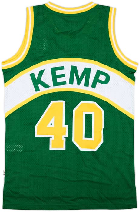 1989-90 Seattle SuperSonics Kemp #40 adidas Hardwood Classics Swingman Away Jersey (S)