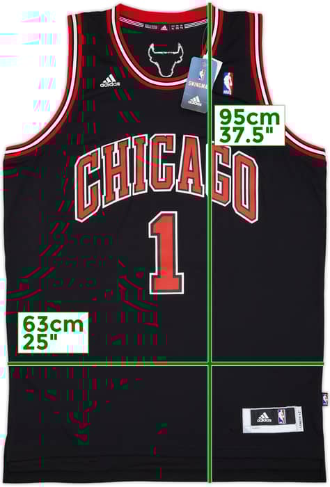 2010-14 Chicago Bulls Rose #1 adidas Swingman Alternate Jersey (XL)