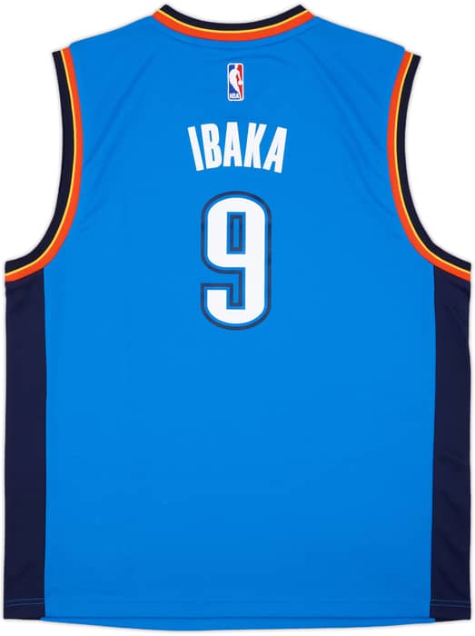 2014-16 Oklahoma City Thunder Ibaka #9 adidas Away Jersey (L)