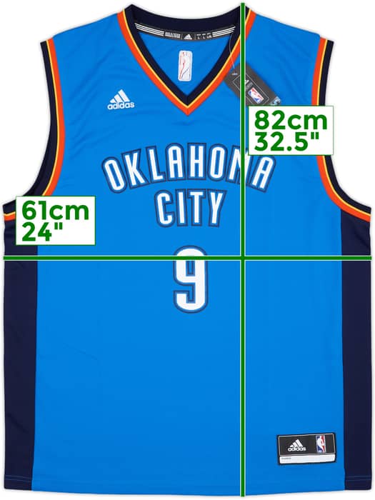 2014-16 Oklahoma City Thunder Ibaka #9 adidas Away Jersey (L)