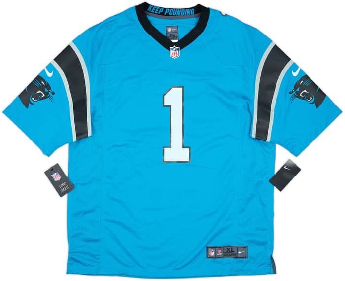 2012-19 Carolina Panthers Newton #1 Nike Game Alternate Jersey (XL)