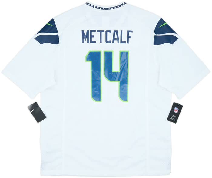 2019-24 Seattle Seahawks Metcalf #14 Nike Game Away Jersey (XL)