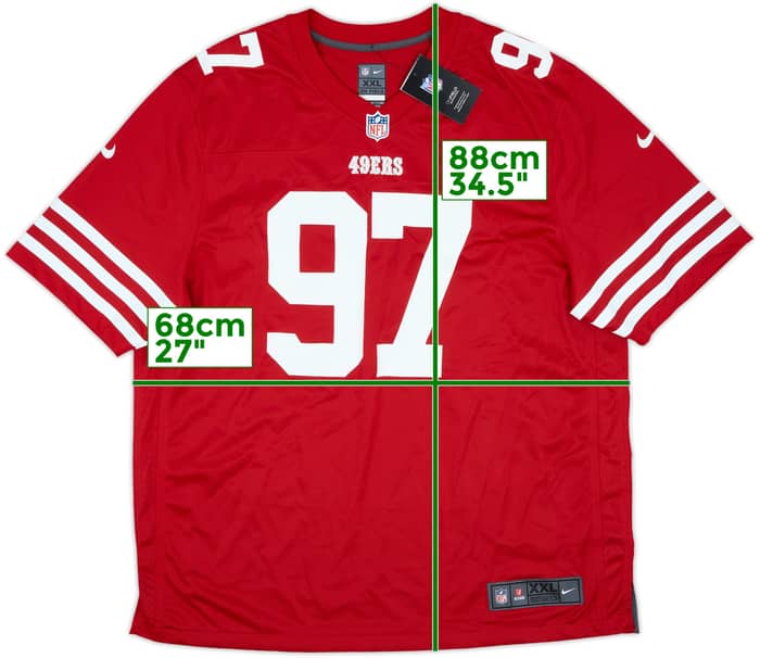 2022-25 San Francisco 49ers Bosa #97 Nike Game Home Jersey (XXL)