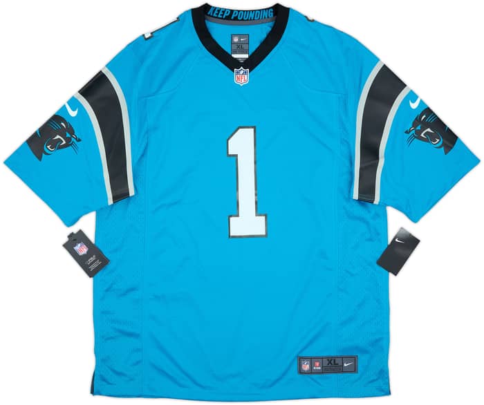 2012-19 Carolina Panthers Newton #1 Nike Game Alternate Jersey (XL)