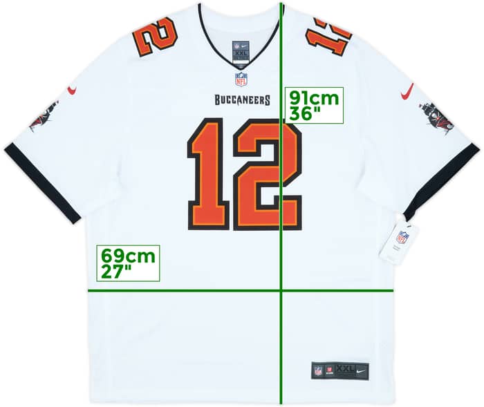 2020-22 Tampa Bay Buccaneers Brady #12 Nike Game Away Jersey (XXL)