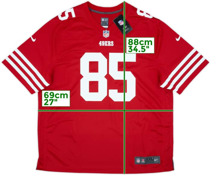 2022-25 San Francisco 49ers Kittle #85 Nike Game Home Jersey (XXL)