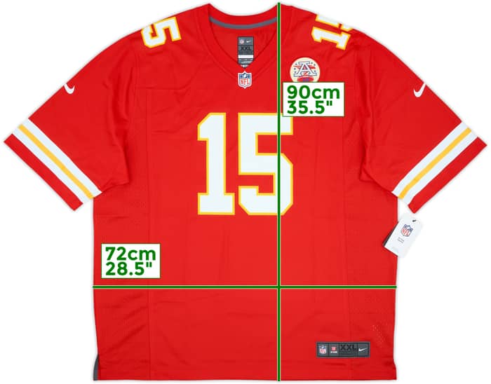 2017-25 Kansas City Chiefs Mahomes #15 Nike Game Home Jersey (XXL)