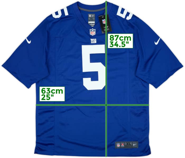 2022-25 New York Giants Thibodeaux #5 Nike Game Home Jersey (XL)