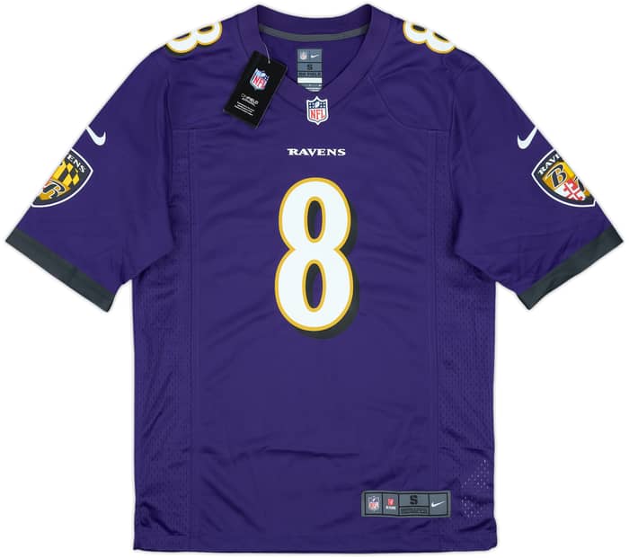2018-25 Baltimore Ravens Jackson #8 Nike Game Home Jersey (S)