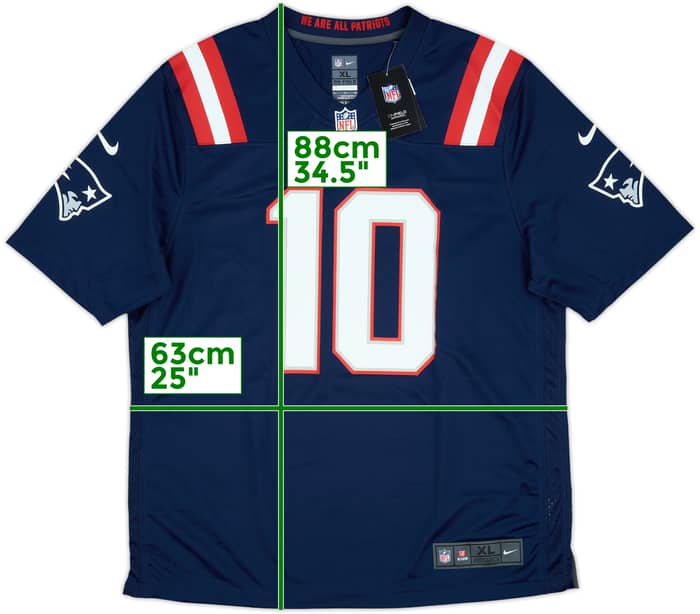 2021-23 New England Patriots Jones #10 Nike Game Home Jersey (XL)