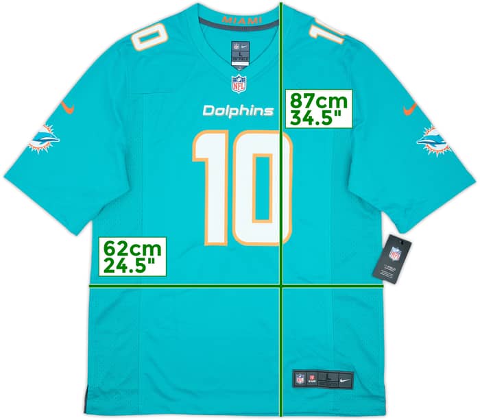 2022-25 Miami Dolphins Hill #10 Nike Game Home Jersey (L)