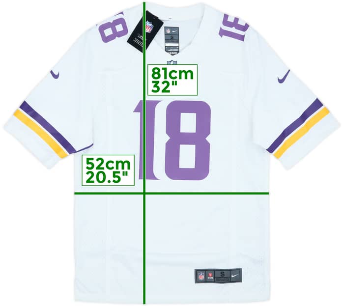 2020-25 Minnesota Vikings Jefferson #18 Nike Game Away Jersey (S)