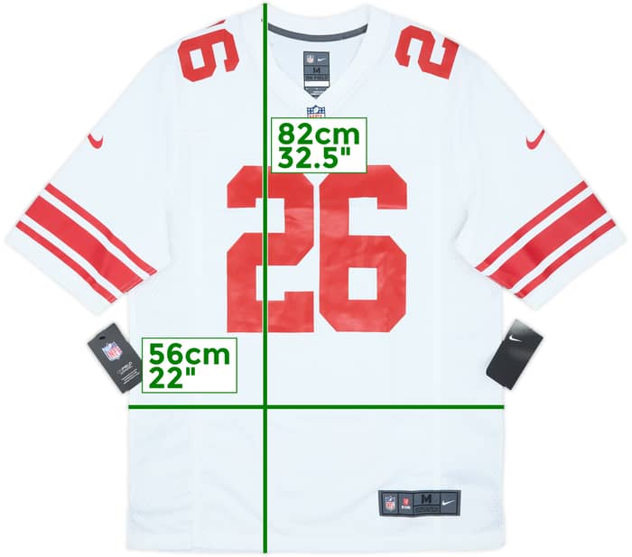 2018-23 New York Giants Barkley #26 Nike Game Away Jersey (M)