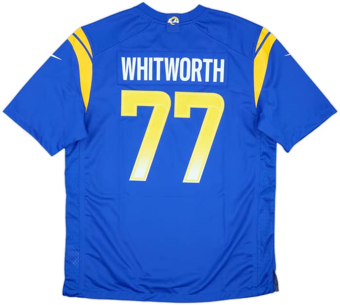 2020-21 LA Rams Whitworth #77 Nike Game Home Jersey (L)