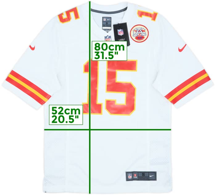 2017-25 Kansas City Chiefs Mahomes #15 Nike Game Away Jersey (S)