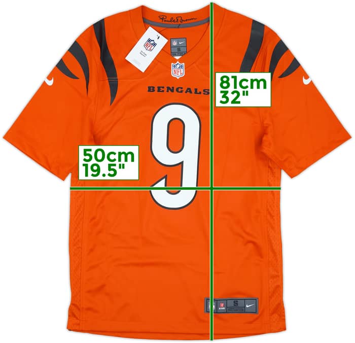 2021-25 Cincinnati Bengals Burrow #9 Nike Game Alternate Jersey (S)