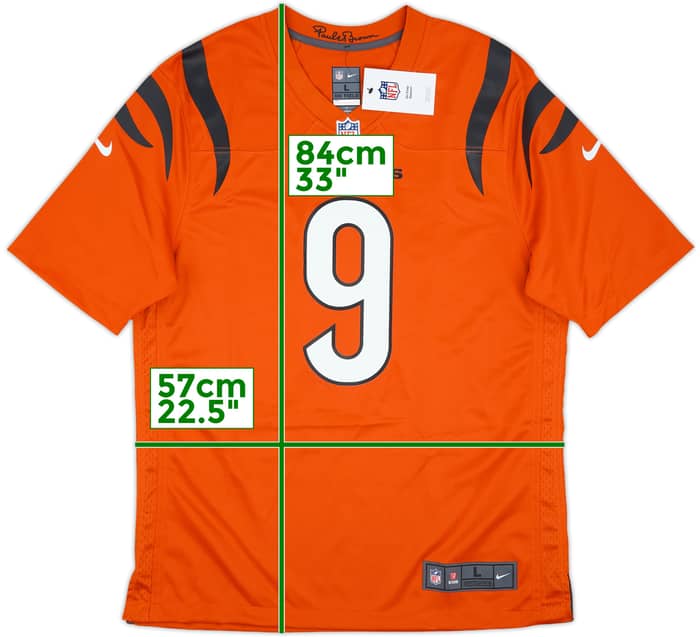 2021-25 Cincinnati Bengals Burrow #9 Nike Game Alternate Jersey (L)