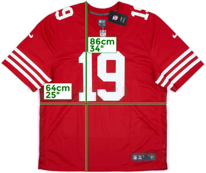 2022-24 San Francisco 49ers Samuel #19 Nike Game Home Jersey (XL)