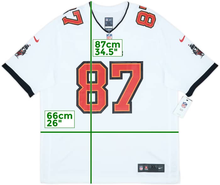 2020-21 Tampa Bay Buccaneers Gronkowski #87 Nike Game Away Jersey (XL)