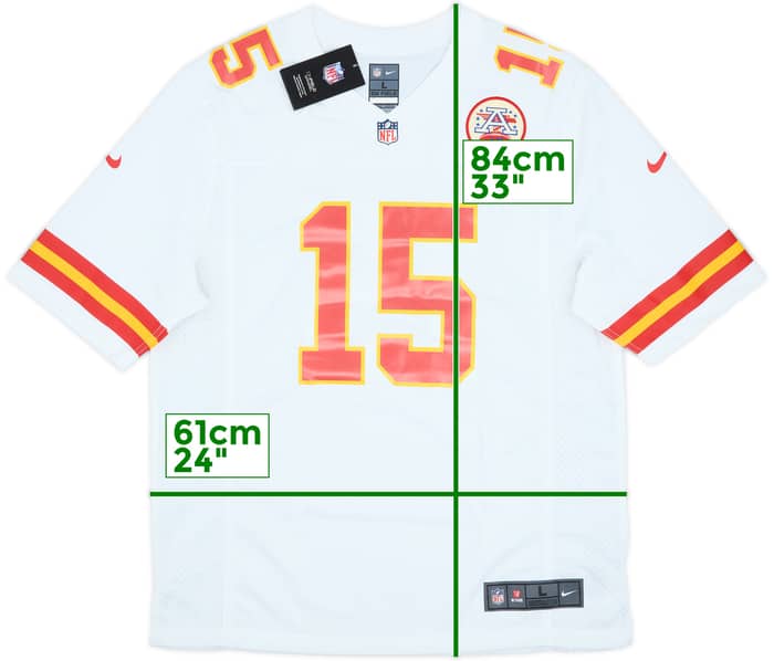 2017-25 Kansas City Chiefs Mahomes #15 Nike Game Away Jersey (L)