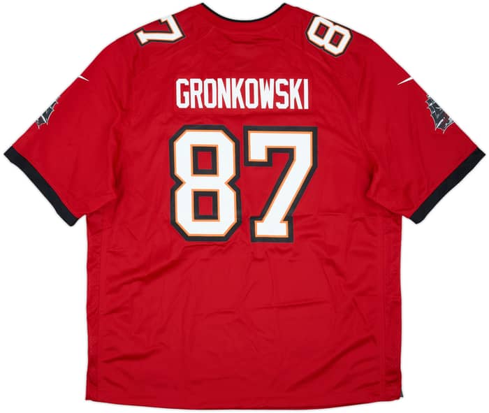 2020-21 Tampa Bay Buccaneers Gronkowski #87 Nike Game Home Jersey (XXL)