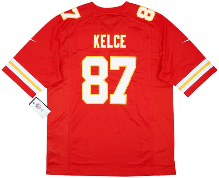 2013-25 Kansas City Chiefs Kelce #87 Nike Game Home Jersey (L)