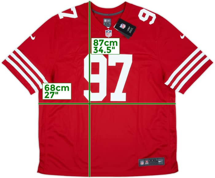 2022-25 San Francisco 49ers Bosa #97 Nike Game Home Jersey (XXL)
