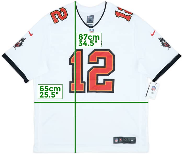 2020-22 Tampa Bay Buccaneers Brady #12 Nike Game Away Jersey (XL)