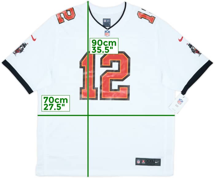 2020-22 Tampa Bay Buccaneers Brady #12 Nike Game Away Jersey (XXL)