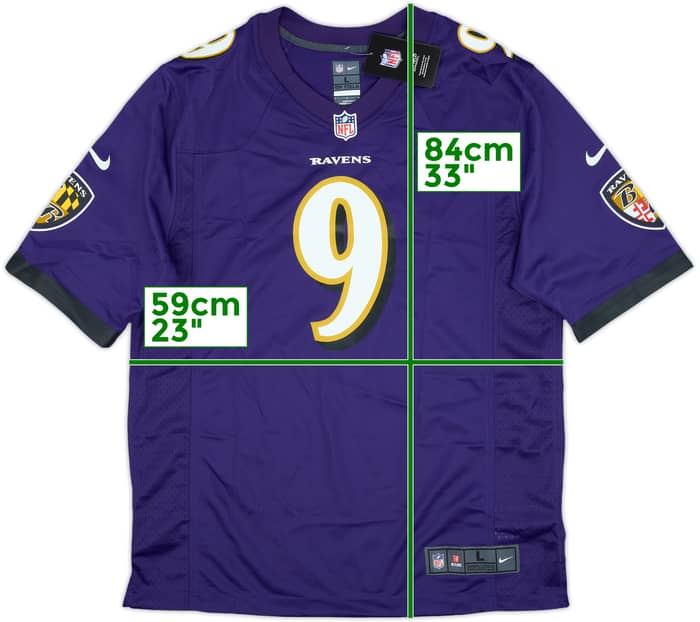 2012-24 Baltimore Ravens Tucker #9 Nike Game Home Jersey (L)