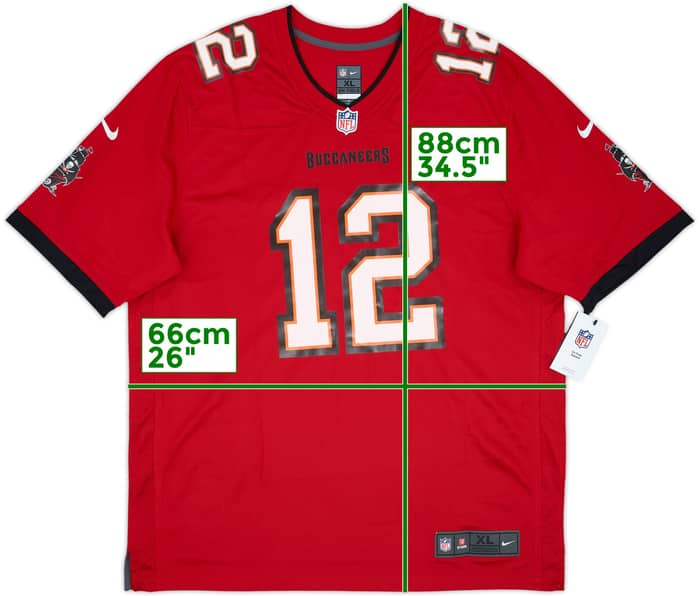 2020-22 Tampa Bay Buccaneers Brady #12 Nike Game Home Jersey (XL)