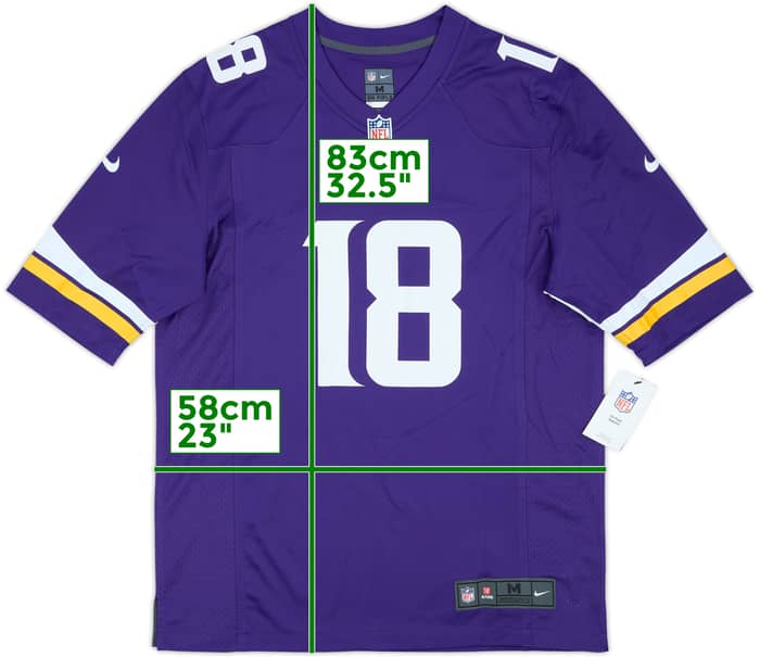 2020-25 Minnesota Vikings Jefferson #18 Nike Game Home Jersey (M)