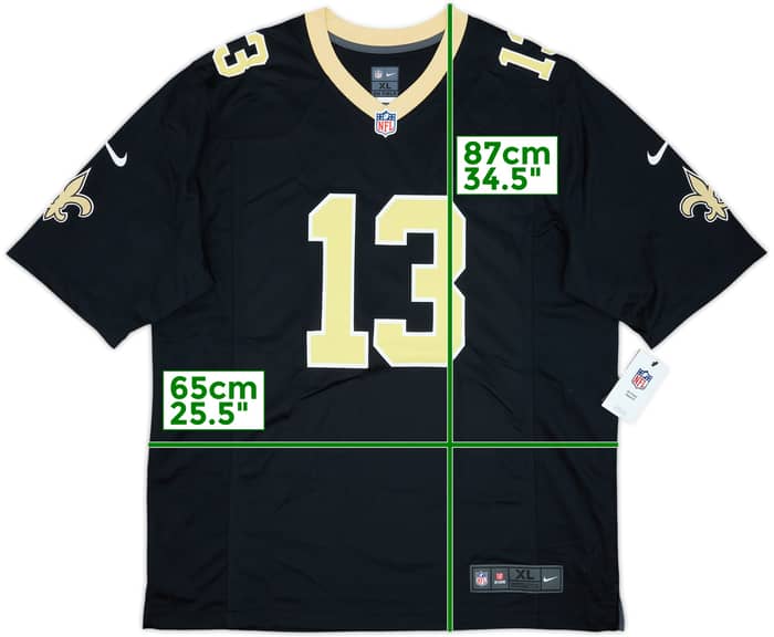 2017-23 New Orleans Saints Thomas #13 Nike Game Home Jersey (XL)