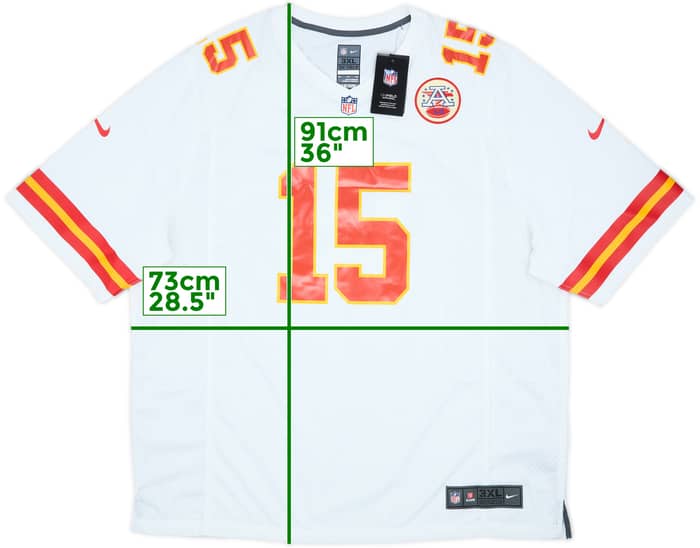 2017-25 Kansas City Chiefs Mahomes #15 Nike Game Away Jersey (3XL)