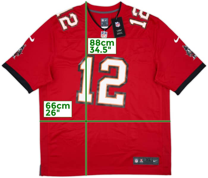 2020-22 Tampa Bay Buccaneers Brady #12 Nike Game Home Jersey (XL)