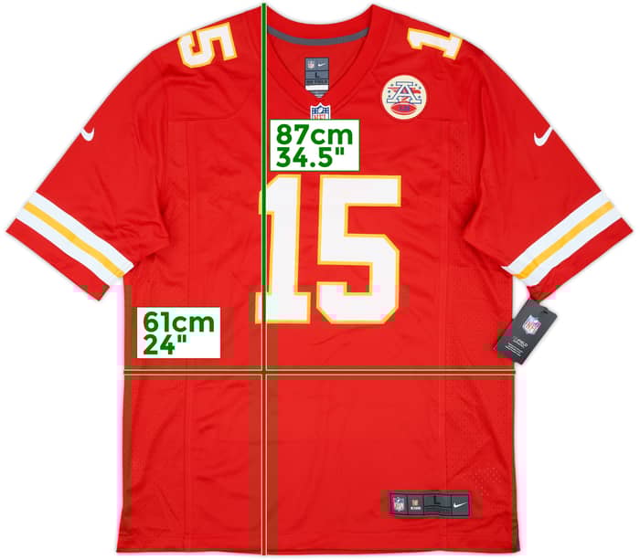 2017-25 Kansas City Chiefs Mahomes #15 Nike Game Home Jersey (L)