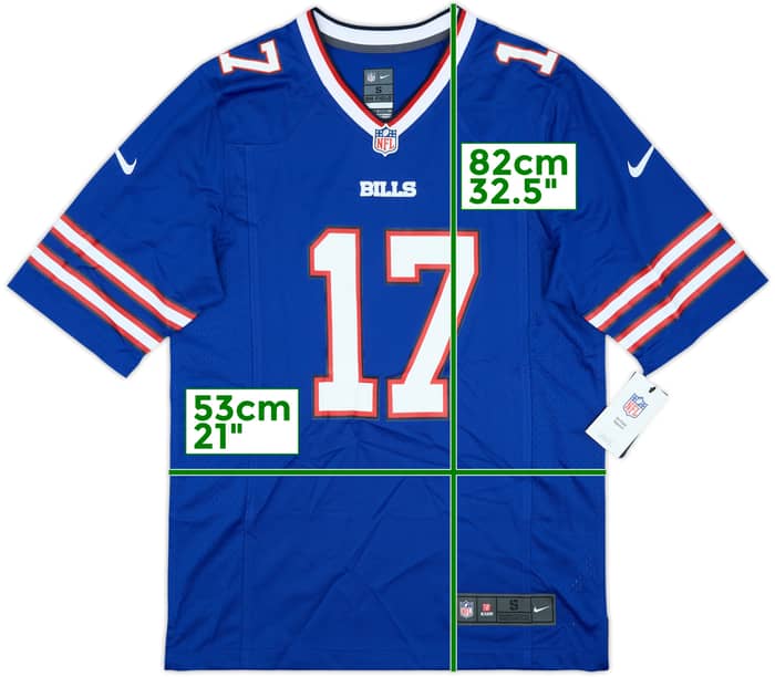 2018-25 Buffalo Bills Allen #17 Nike Game Home Jersey (S)