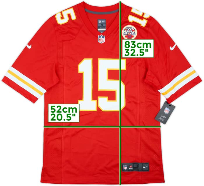 2017-25 Kansas City Chiefs Mahomes #15 Nike Game Home Jersey (S)