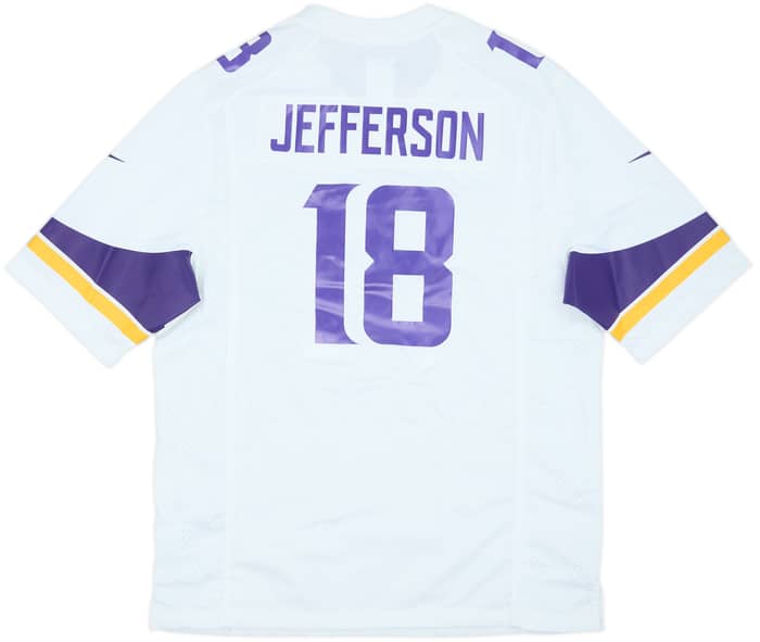 2020-25 Minnesota Vikings Jefferson #18 Nike Game Away Jersey (L)