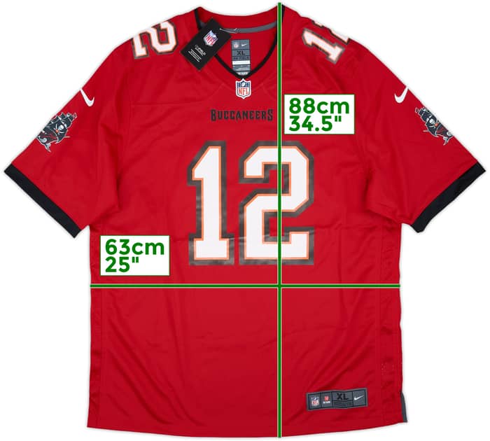 2020-22 Tampa Bay Buccaneers Brady #12 Nike Game Home Jersey (XL)